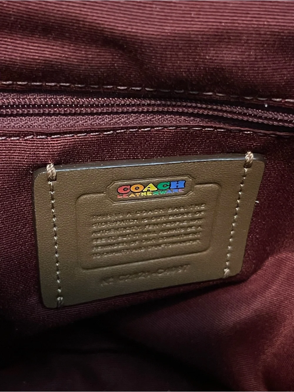 Coach Limted Edition Rainbow Signature Canvas Mini Pennie 22 Backpack